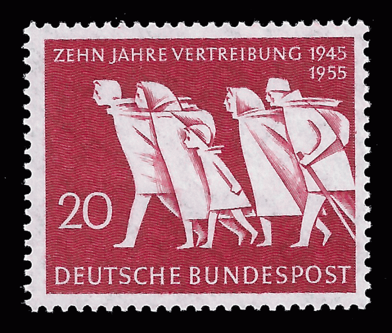 Germany, FRG 1955 Sc 733 MNH German Expatriation, 10 years