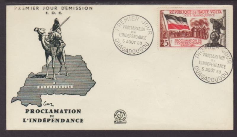 Burkina Faso 92 Independence 1960 U/A FDC