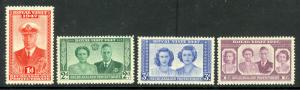 BECHUANALAND 1947 KGVI ROYAL VISIT Set Scott Nos. 143-146 MNH