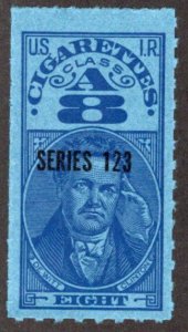 Springer TA375a, MNH, 8 Class A Cigarettes, Series 123, 1953, USA Revenue