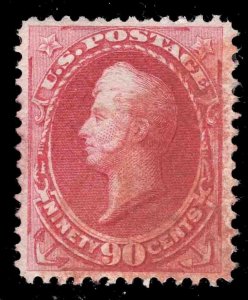 MOMEN: US STAMPS #155 USED RED CANCEL PSE CERT LOT #79304