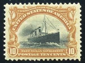 Scott #299 XF-OG-LH. Lovely centering.