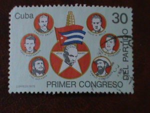 ​CUBA-FAMOUS PEOPLE OF CUBA- USED VERY FINE WE SHIP TO WORLDWIDE AND COMBINE