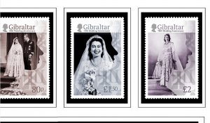 COLOR PRINTED GIBRALTAR 2011-2020 STAMP ALBUM PAGES (71 illustrated pages)