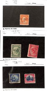 United States Postage Stamp, #509, 548-549, 572-573 Used, 1917-23 (B83)