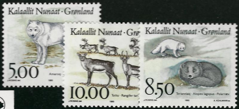 Nice Greenland #262, 264 Native Animals MNH VF...Kalaallit is Hot now!