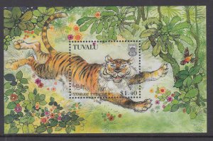 Tuvalu 761 Year of the Tiger Souvenir Sheet MNH VF