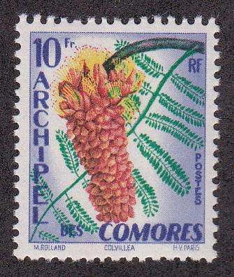 Comoros Isl. # 45, Flower  Mint H, 1/2 Cat.