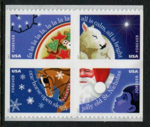 5250a US (49c) Christmas Carols SA, MNH bklt blk/4