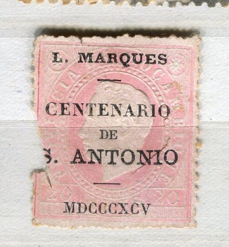 PORTUGUESE CENTENARIO de S. ANTONIO early classic Luis issue Faults