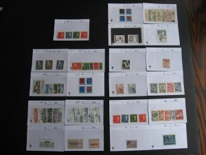 Sweden MH stamps assembled in sales cards possible mixed condition