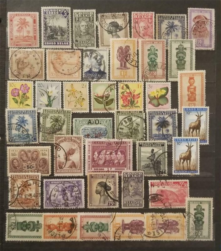 BELGIAN CONGO Belgium Stamp Lot Used T2433