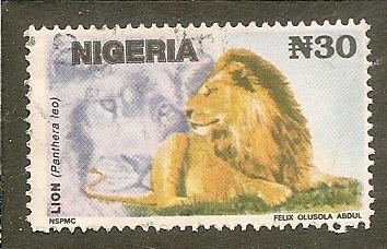 Nigeria    Scott 615E   Lion
