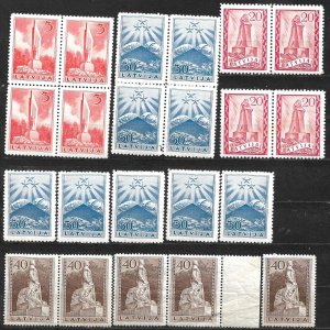 COLLECTION LOT OF 22 LATVIA MNH 1937+ STAMPS CLEARANCE CV + $42