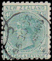 New Zealand #64, Incomplete Set, 1897, Used