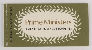 AUSTRALIA 1969 Prime Ministers $1 booklet, N69/3. MNH **. Pfr B132Ai cat $30.
