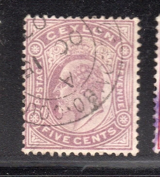 Ceylon 1903 Ed VII Early Issue Fine Used 5c. 230360