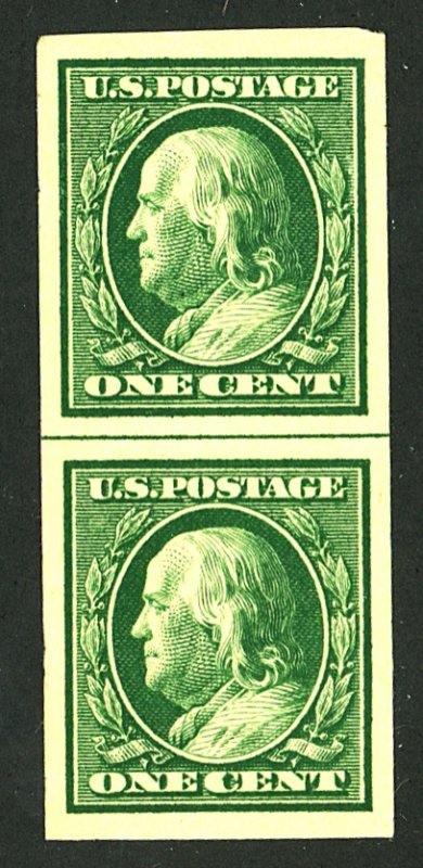 U.S. #343 MINT LINE PAIR OG NH