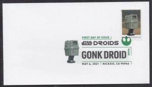 US 5580 Star Wars Droids Gonk Droid DCP FDC 2021