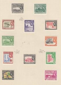 BRITISH GUIANA QE11 SELECTION OF VF-MNH & MLH CAT VALUE $94++