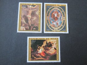 Niger 1975 Sc C252-54 Christmas Religion set MNH