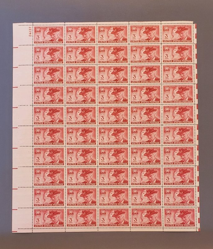 985, G.A.R., Mint Sheet, CV $18.00