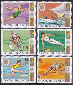Cook Islands Scott 237-242 Mint never hinged.