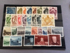 Liechtenstein vintage mounted mint and used stamps Ref 64853