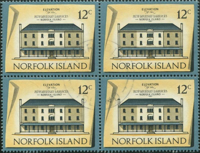 Norfolk Island 1973 SG141 12c Historic Building block FU 