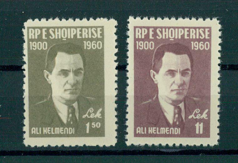 ALBANIA  60TH ANNIVERSARY OF ALI KELMENDI 1960  NH SET