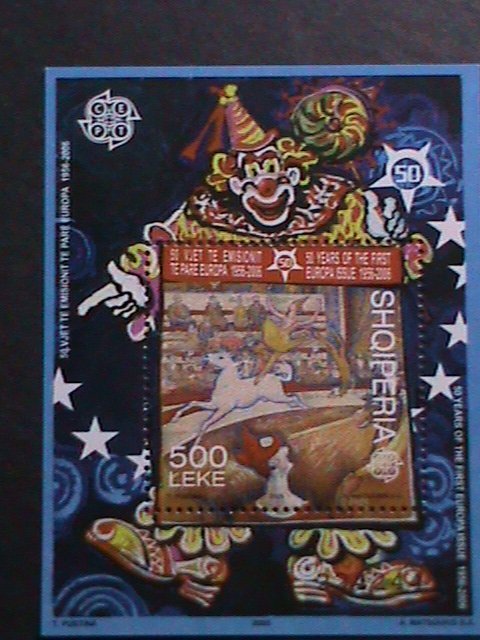 ALBANIA-2006-SC#927 EUROPA-50TH ANNIVERSARY- CIRCUS-MNH CAT.$12