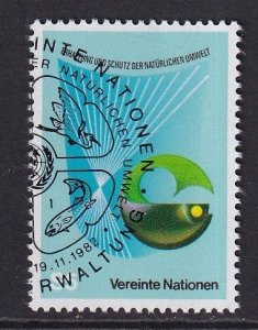 United Nations  Vienna  #28 cancelled 1982  nature protection 5s fish