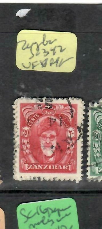 ZANZIBAR  (PP1106BB)  SULTAN  20C  SG 342    VFU