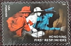 US Scott # 5316; used (50c) First Responders from 2018; VF centering; off paper