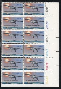 ALLY'S STAMPS US Plate Block Scott #1710 13c Charles Lindbergh [12] MNH [A-LR2]