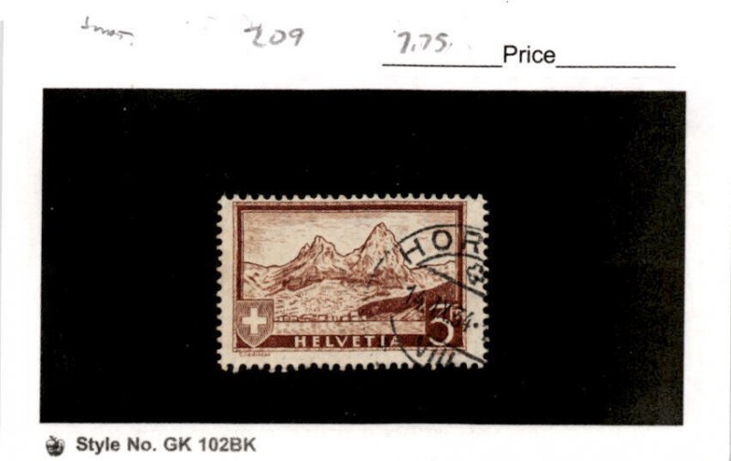 Switzerland, Postage Stamp, #209 Used, 1931 Mythen Mountain (AK)
