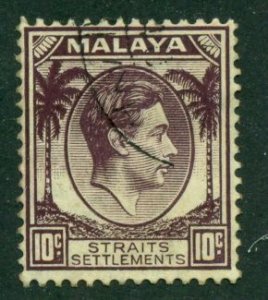 Straits Settlements 1937 #244 U SCV(2024)=$0.25