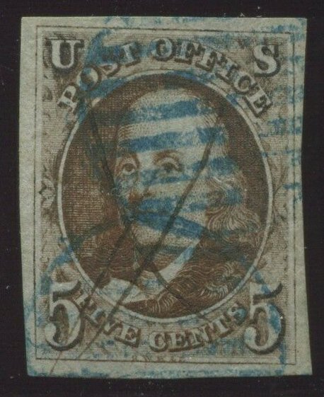 U.S. #1 Used with Nice Cancel with PSE Cert 