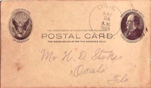 United States Florida Lynne 1909 cork killer  1884-1955  Postal Card  Edge we...