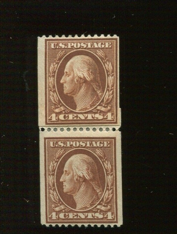 350 Washington Mint Coil Paste Up Pair of 2 Stamps (Bx 3466)