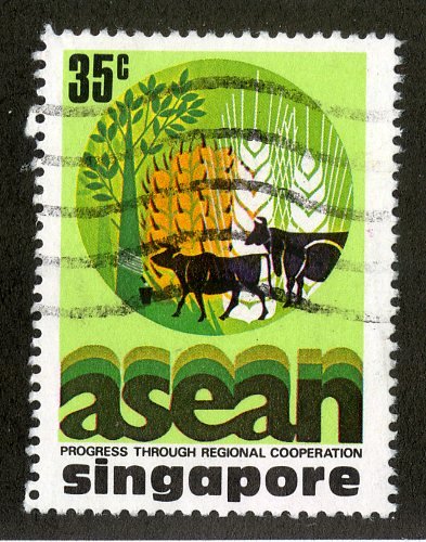 SINGAPORE 283 USED SCV $1.00 BIN $.45 FARMING