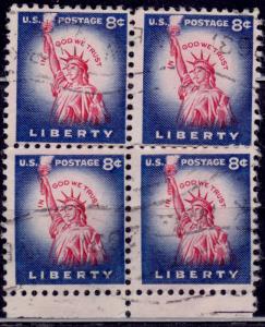 United States,1954-68, Liberty Issue, Statue of Liberty, 8c, sc#1041, used