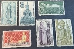 LAOS # C7-C12--MINT/NEVER HINGED*---COMPLETE SET---AIR-MAIL---1953