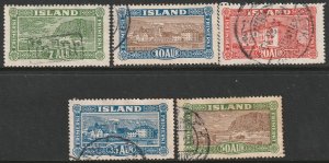 Iceland Sc 144-148 complete set used