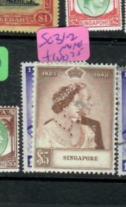 SINGAPORE (P2911BB)  KGVI   SILVER WEDDING SET  SG 31-2    MNH 