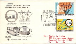 Argentina 1969 FDC - Major National Infrastructure Works - Cordoba - J90