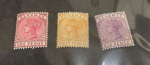 KAPPYSTAMPS BAHAMAS #27, 29, 30 1884-90 ISSUES MINT HINGED GS1421