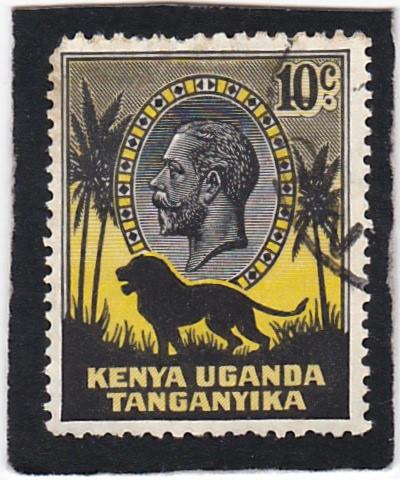 KENYA,  UGANDA  and TANGANYIKA  #  48  used