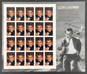 Scott 3692 CARY GRANT Pane of 20 US 37¢ Stamps MNH 2002