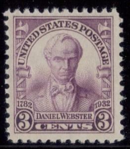 US SC# 725 MNH SCV$0.50  Daniel Webster